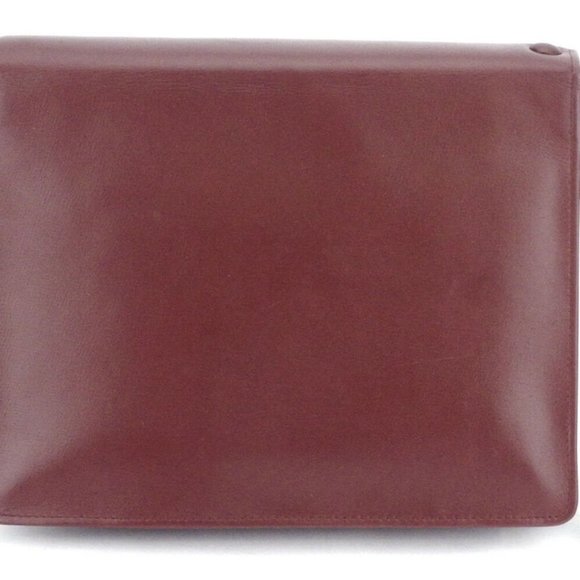 AUTH Cartier clutch bag mast line Bordeaux leather - Picture 4 of 8